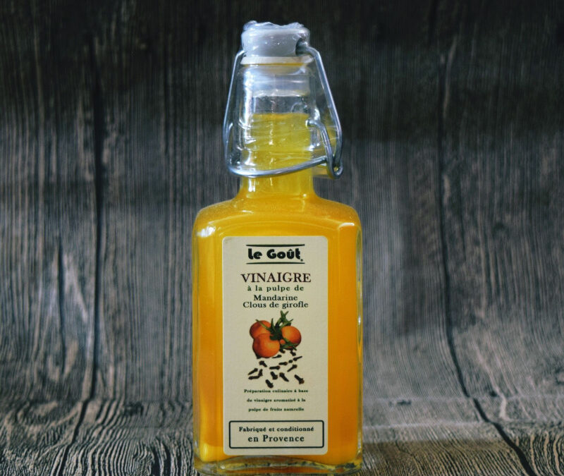 Verrines d’espadon au vinaigre de mandarine-girofle