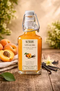 Vinaigre à la pulpe d'Abricot et Vanille