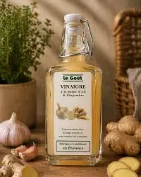 Menu autour du vinaigre à la pulpe d&rsquo;ail et gingembre