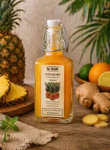 Menu autour du vinaigre à la pulpe d'ananas