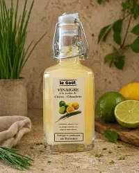 Menu autour du vinaigre à la pulpe de citron et de ciboulette