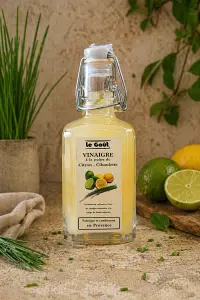 Vinaigre à la pulpe de citron et de ciboulette