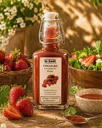 Menu autour du vinaigre à la pulpe de fraise
