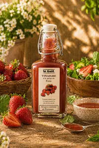Vinaigre à la pulpe de Fraise