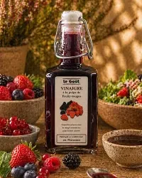 Menu autour du vinaigre à la pulpe de fruits rouges