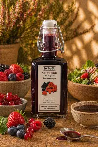 Vinaigre à la pulpe de Fruits Rouges
