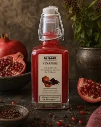 Menu autour du vinaigre à la pulpe de grenade et poivre du Sichuan