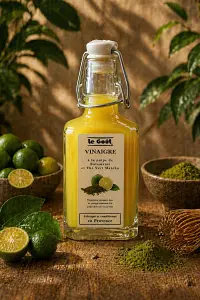Vinaigre à la pulpe de Kalamansi et thé vert Matcha