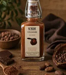 Menu autour du vinaigre aromatisé au cacao