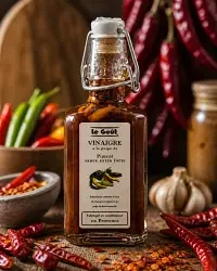 Menu autour du vinaigre à la pulpe de piment