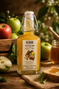 Vinaigre à la pulpe de Pomme et Miel