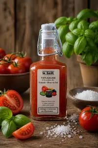 Vinaigre à la pulpe de Tomate et Fleur de Sel